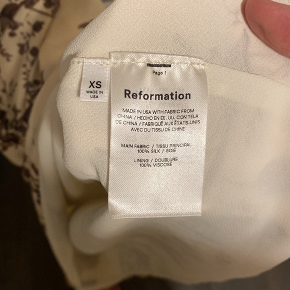 REFORMATION
Joana strapless floral-print silk-charmeuse midi dress - Picture 5 of 5